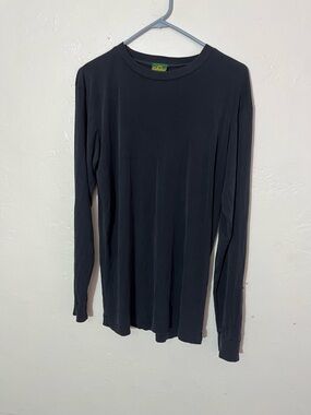 100% Silk Base Layer Vintage Cabela’s Men’s Large Solid Black Ultralight Sheer